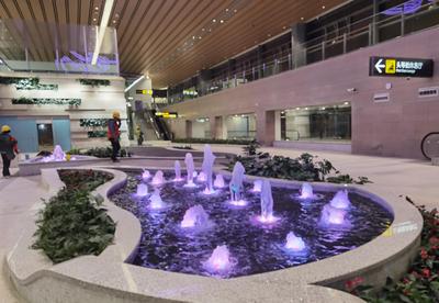贵阳龙洞堡国际机场T3航站楼水景工程（实景）