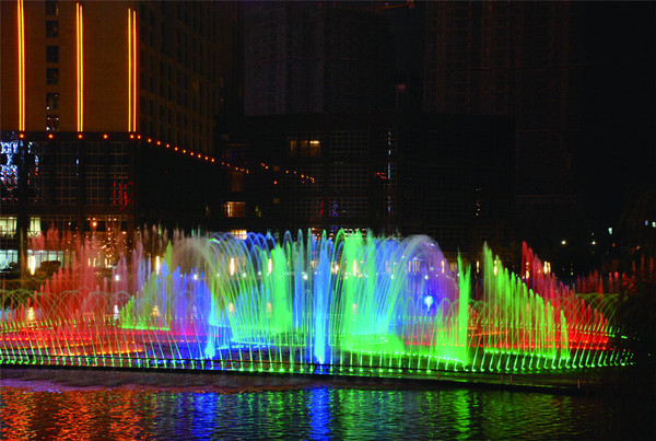 六盘水凤池园喷泉（实景）