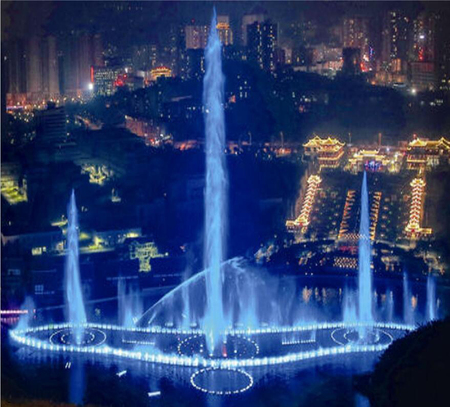 毕节同心城市公园碧阳湖多媒体水秀项目（实景）